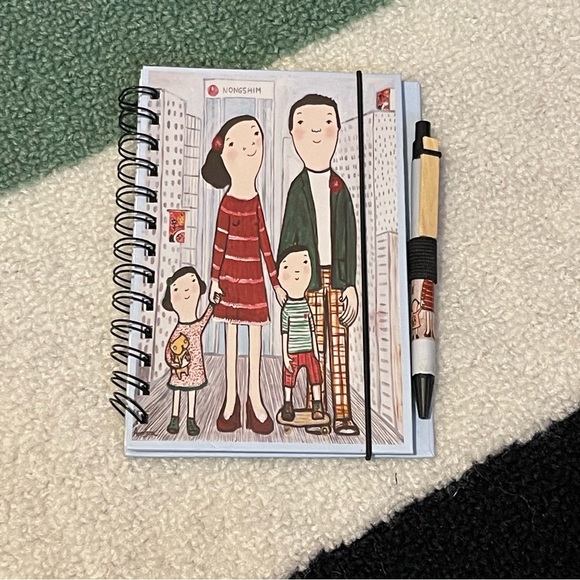 🍜 NONGSHIM Korean Instant Noodles Spicy Ramen Notepad w/Pen - Picture 2 of 9